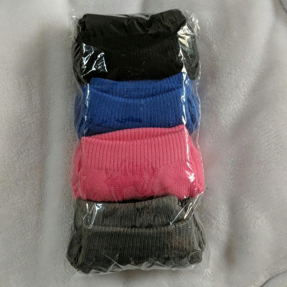 Pack of 4 toeless yoga socks